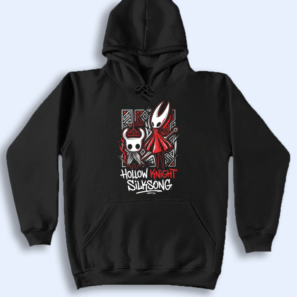 Hornet and The Knight Shirt, Hallownest Duo Tee, Silksong Merch