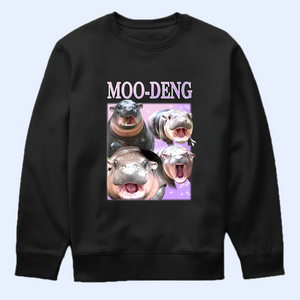 Moo Deng Bootleg Shirt V11, Moo Deng Merch, Moo Deng Vintage Retro Shirt, Baby Hippo Tee, Zoo Baby Hippo, Baby Pygmy Hippo Moo Deng Shirt, Sweatshirt, Hoodie