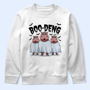 Moo Deng Halloween Shirt, Moo Deng Merch, Baby Hippo Tee, Baby Pygmy Hippo Moo Deng Shirt, Sweatshirt, Hoodie