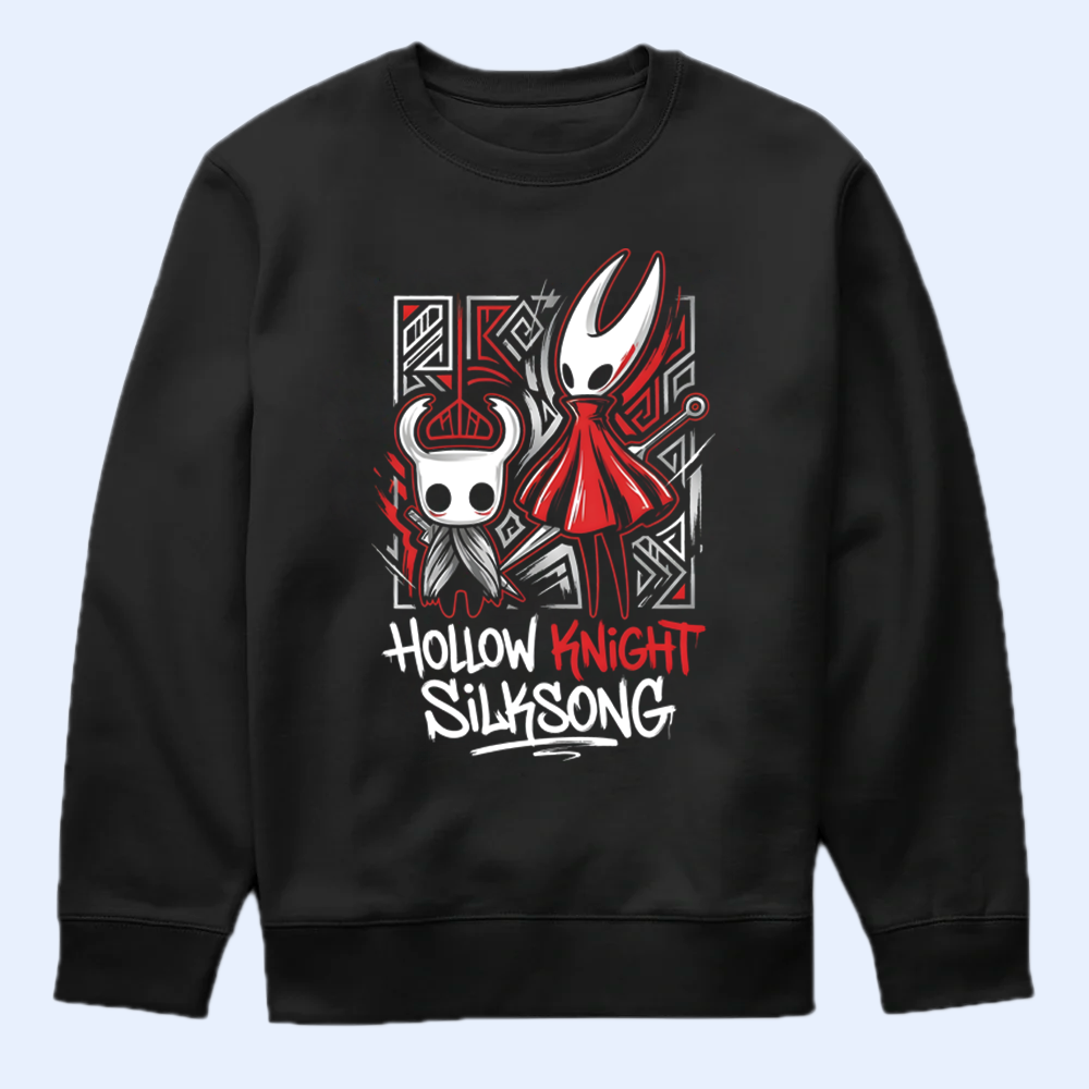 Hornet and The Knight Shirt, Hallownest Duo Tee, Silksong Merch