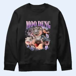 Moo Deng Bootleg Shirt, Moo Deng Merch, Moo Deng Gift, Baby Hippo Tee, Zoo Baby Hippo, Baby Pygmy Hippo Moo Deng Shirt, Sweatshirt, Hoodie