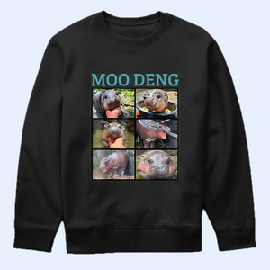 Moo Deng Funny Shirt, Moo Deng Era Merch, Moo Deng Gift, Baby Hippo Tee, Zoo Baby Hippo, Baby Pygmy Hippo Moo Deng Shirt, Sweatshirt, Hoodie