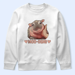 Moo Deng Funny Shirt, Moo Deng Merch, Moo Deng Gift, Baby Hippo Tee, Zoo Baby Hippo, Baby Pygmy Hippo Moo Deng Shirt, Sweatshirt, Hoodie