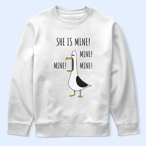 Disney Seagull Couples Shirts, Disney He Is Mine She Is Mine Shirts, Funny Disney Seagull Shirts, Disney Matching Seagull Couple T-Shirts