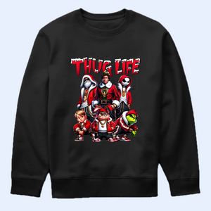 Thug Life Christmas Shirt V5, Christmas Sweatshirt, Christmas Movie Shirt, Christmas Friends Shirt, Christmas Gifts for Women, Holiday Crewneck Xmas