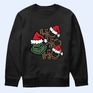 Ho Ho Ho Shirt, Funny Grinchy T-Shirt, Grinchy Sweatshirt, Christmas Gift Idea, Christmas Sweatshirt