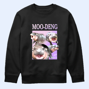 Moo Deng Bootleg Shirt V12, Moo Deng Merch, Moo Deng Vintage Retro Shirt, Baby Hippo Tee, Zoo Baby Hippo, Baby Pygmy Hippo Moo Deng Shirt, Sweatshirt, Hoodie