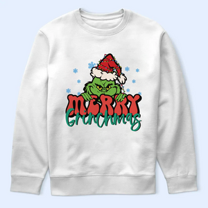 Merry Grinchmas Light Shirt, Funny Grinchy T-Shirt, Grinchy Sweatshirt, Christmas Gift Idea, Christmas Sweatshirt