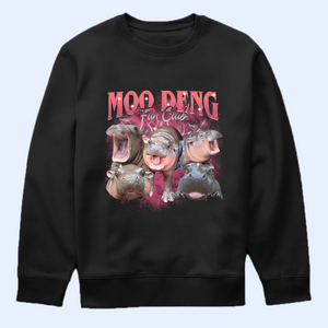 Moo Deng Bootleg Shirt V10, Moo Deng Merch, Moo Deng Vintage Retro Shirt, Baby Hippo Tee, Zoo Baby Hippo, Baby Pygmy Hippo Moo Deng Shirt, Sweatshirt, Hoodie