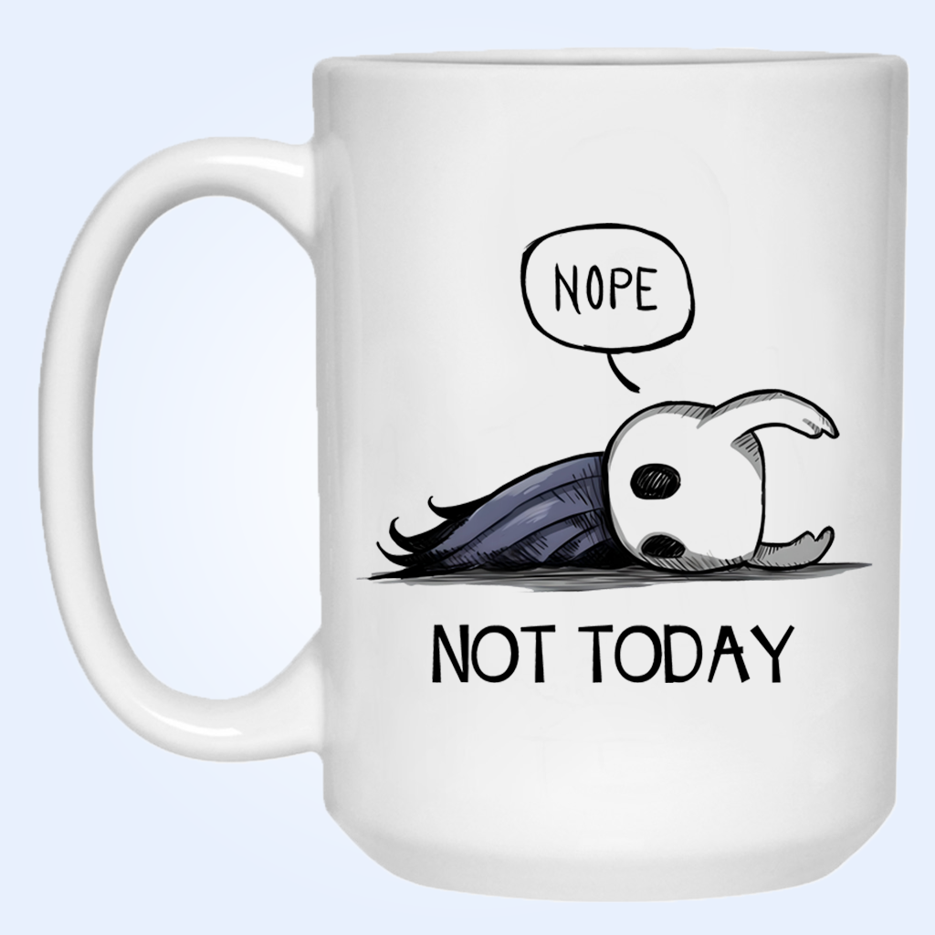 Hollow Knight Mug, The Knight Nope Not Today Ceramic Mug, Hollow Knight Merch