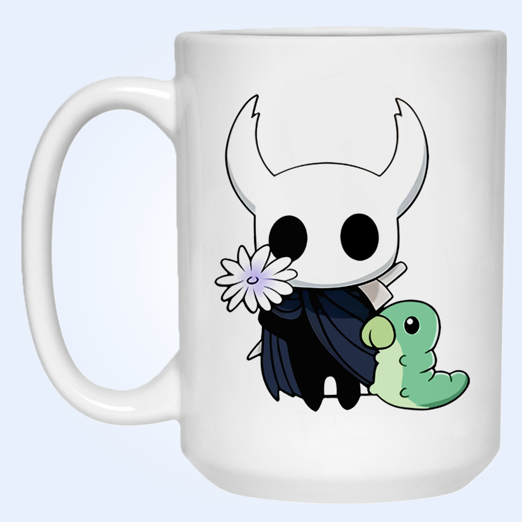 Hollow Knight Mug, The Knight and Rescued Grub Ceramic Cup, Hollow Knight Merch