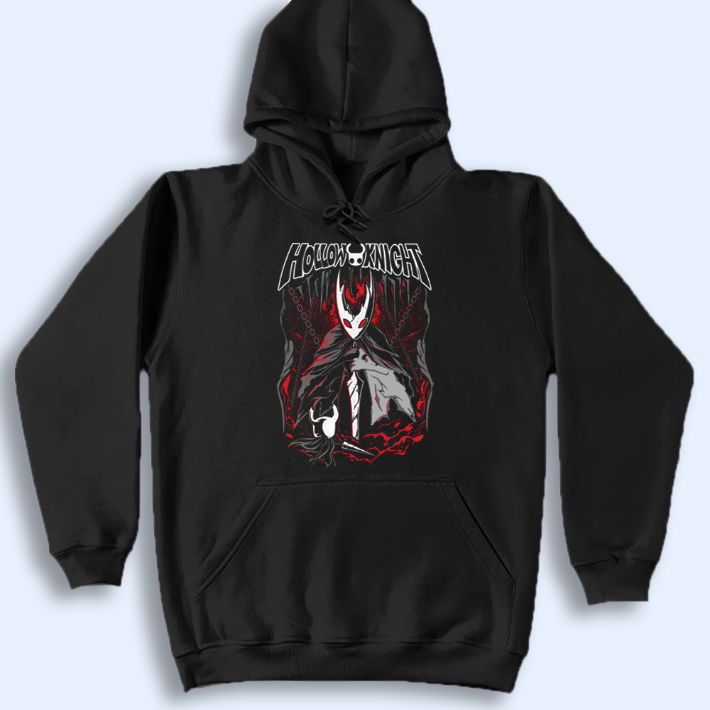 Pure Vessel boss from Hollow Knight printed on a t-shirt mockup