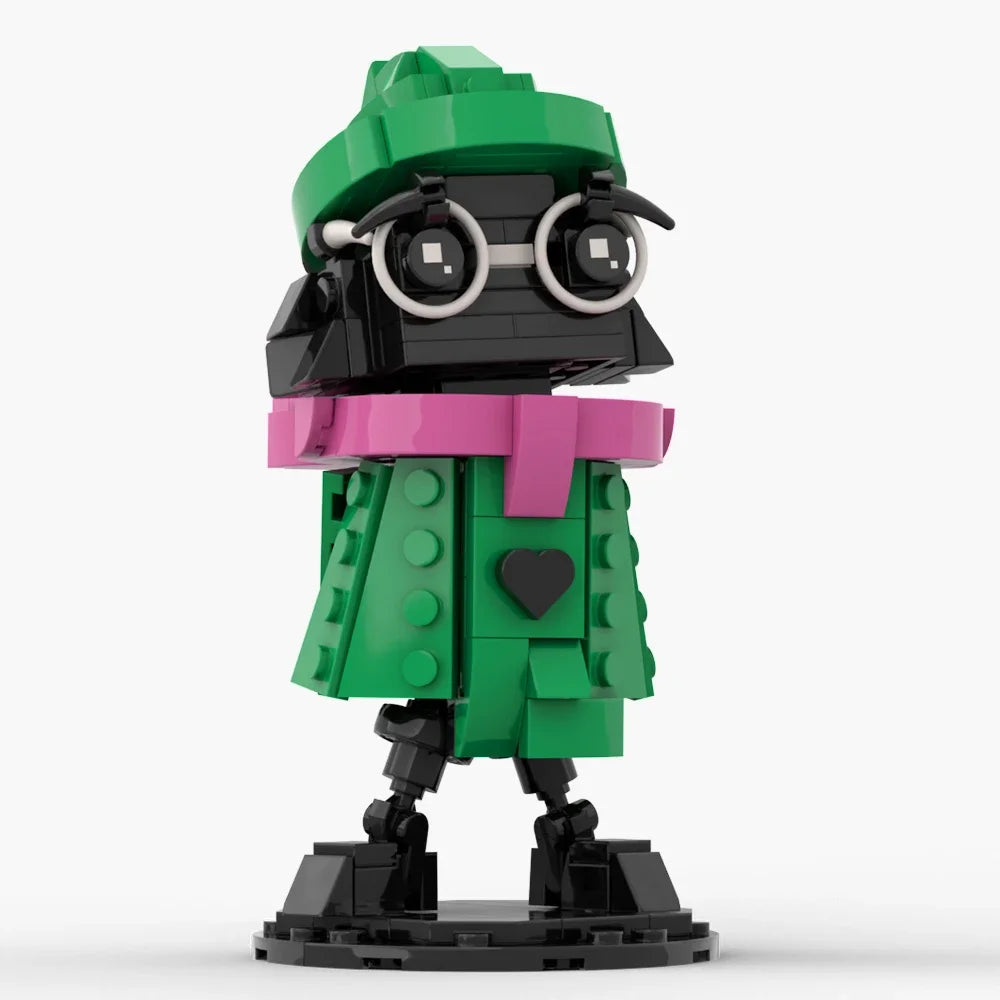 The Ralsei Brick Figure presented as a unique gift for a DELTARUNE fan or building hobbyist.