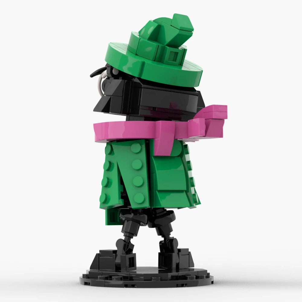 MOC Building Blocks Game Deltaruneds Action Figures Ralsei Brickheadz Model Bricks Creativity Halloween Toys for Children Gift Cartpitol