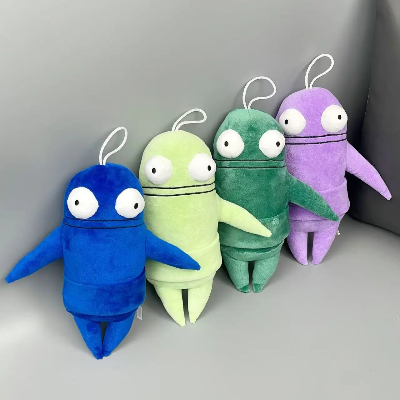 Collection of R.E.P.O. game plushies
