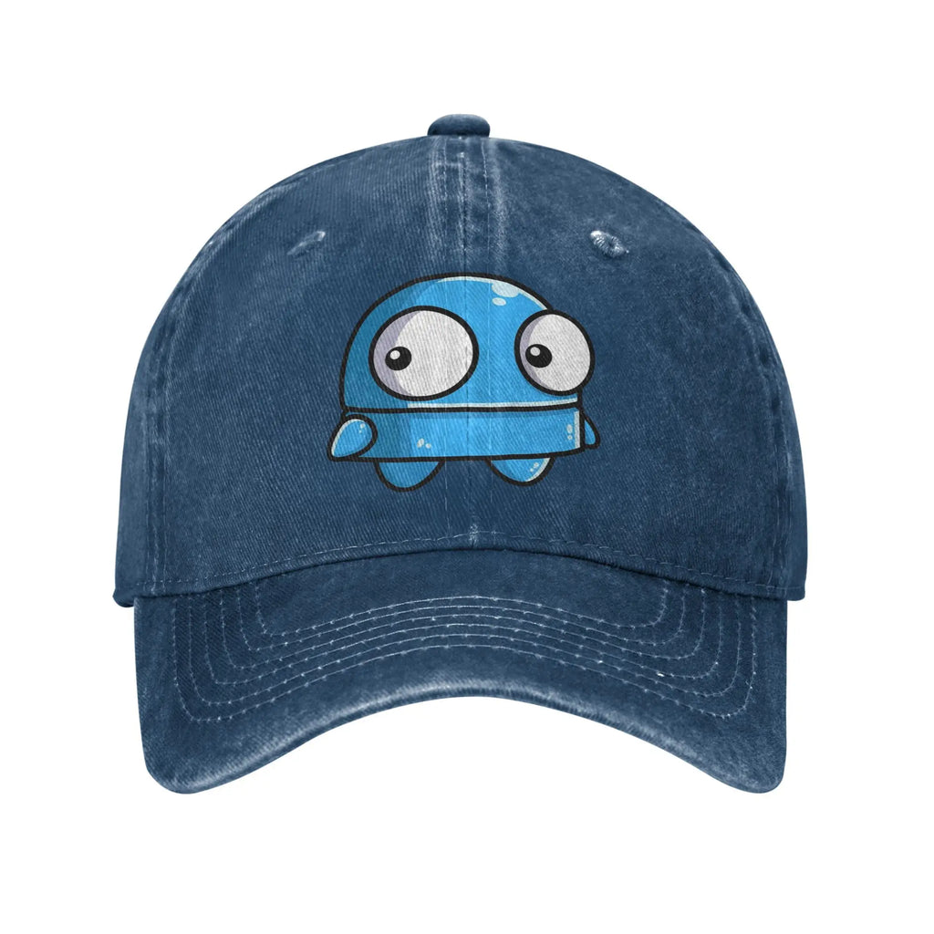 Vintage R.E.P.O. Robot Horror Games Anime Figure  Baseball Caps Unisex Distressed Denim Headwear REPO Game Gift Caps Hat Cartpitol