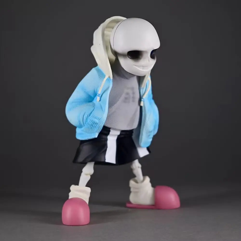 Sans Figure model toy, side view illustrating a classic pose, an essential piece of Undertale Merch.