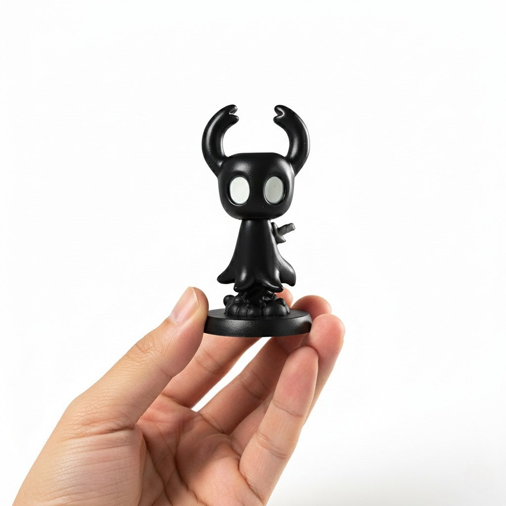 Alternate angle of the Shade Soul Mini Figure, showing the dynamic action pose of The Knight.