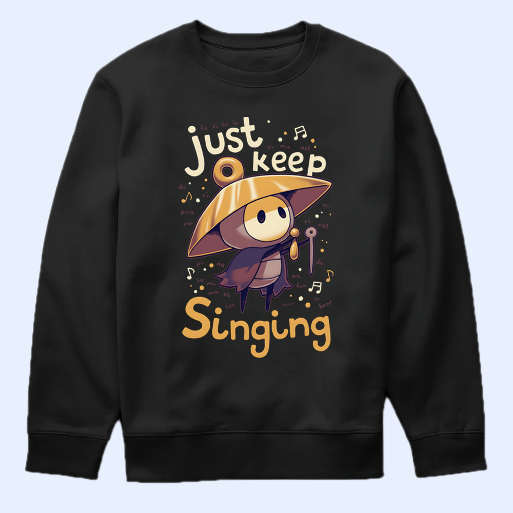 Sherma Shirt, 'Just Keep Singing' Silksong Tee Cartpitol
