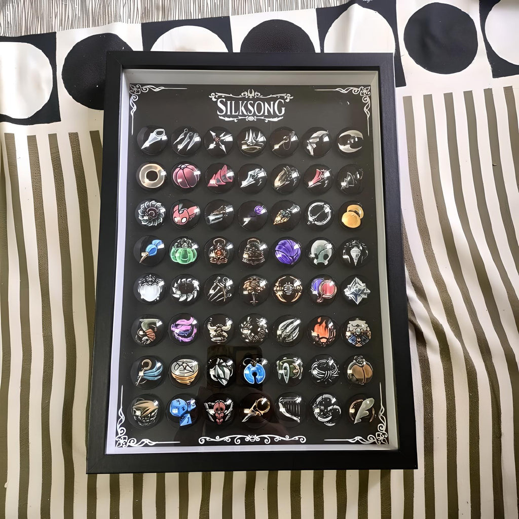 Close-up detail of one of the charms/characters in the Silksong Magnetic Charm Set, highlighting the paint and material quality.