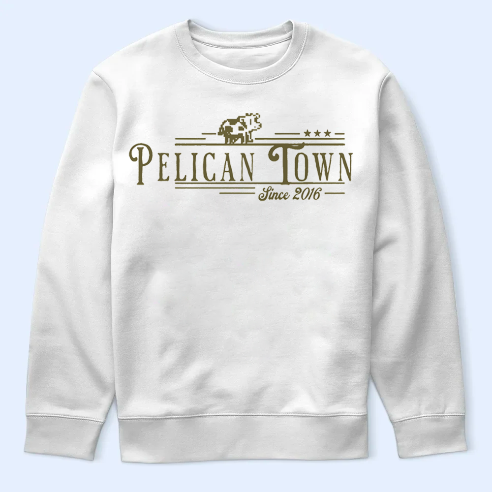 Stardew Valley Pelican Town Est. 2016 T-Shirt, Original Farmer Apparel Cartpitol