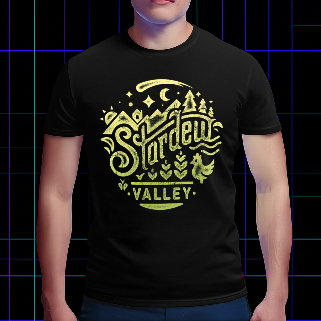 Stardew Valley Classic T-Shirt, Iconic Game Title Fan Apparel Cartpitol