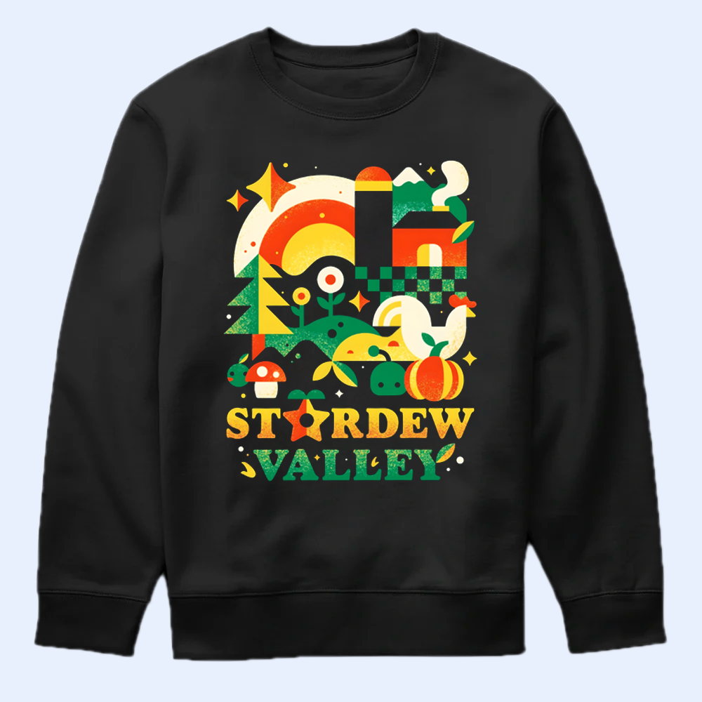 Stardew Valley Typography T-Shirt, Iconic Game Logo Tee for Fans Cartpitol