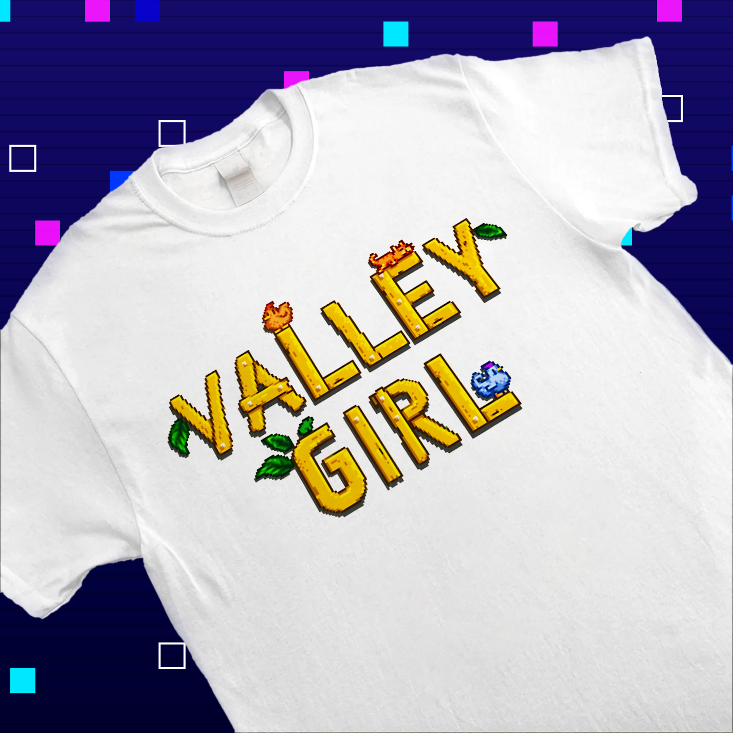Stardew Valley "Valley Girl" T-Shirt - Pelican Town Farm Life Tee Cartpitol