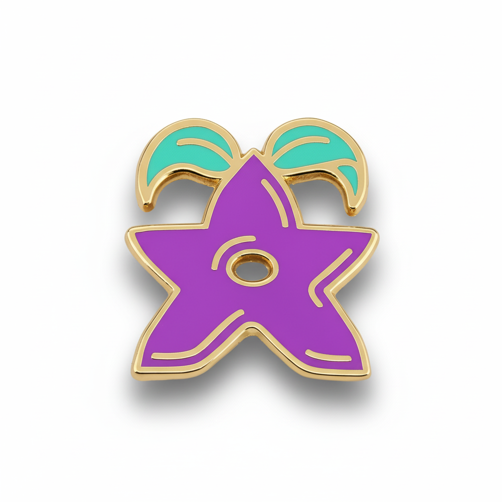 High-quality, glossy Stardrop Enamel Pin from Stardew Valley Merch collection.