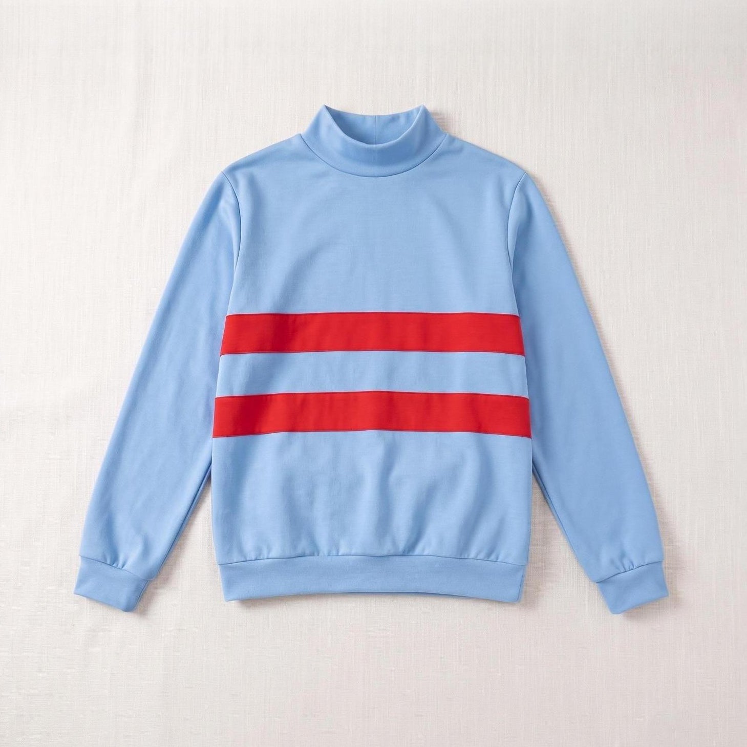Blue and purple striped Undertale cosplay Frisk sweatshirt