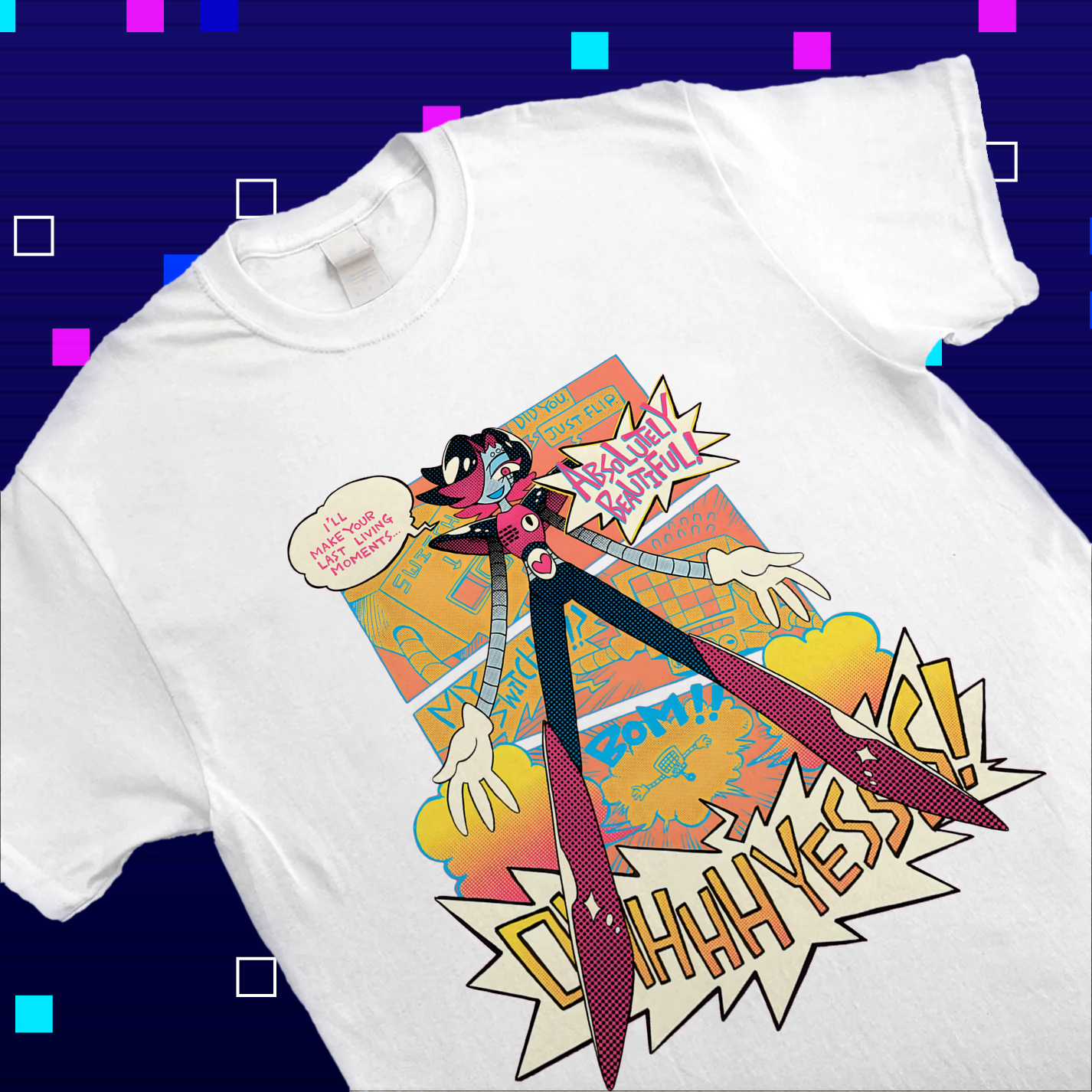 Undertale "Death by Glamour (Sweet 16)" T-Shirt, Mettaton EX Fan Apparel Cartpitol