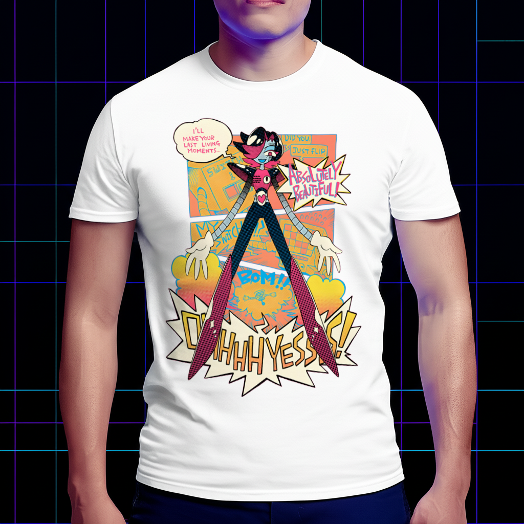 Undertale "Death by Glamour (Sweet 16)" T-Shirt, Mettaton EX Fan Apparel Cartpitol
