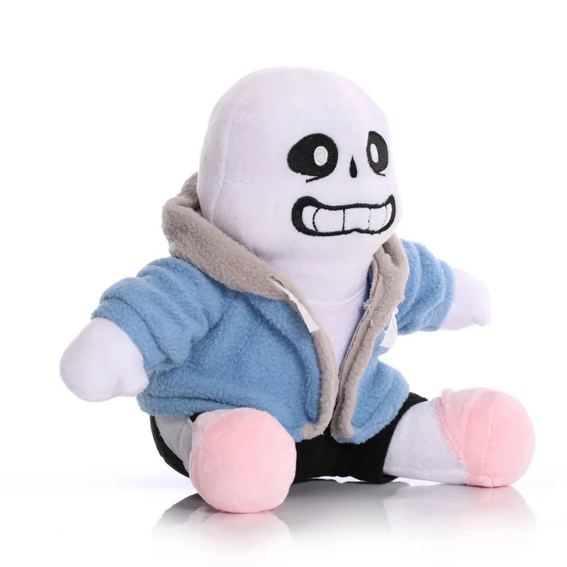 Undertale Sans Plush Toy, Soft Stuffed Skeleton Doll, Undertale Character Collectible - Cartpitol