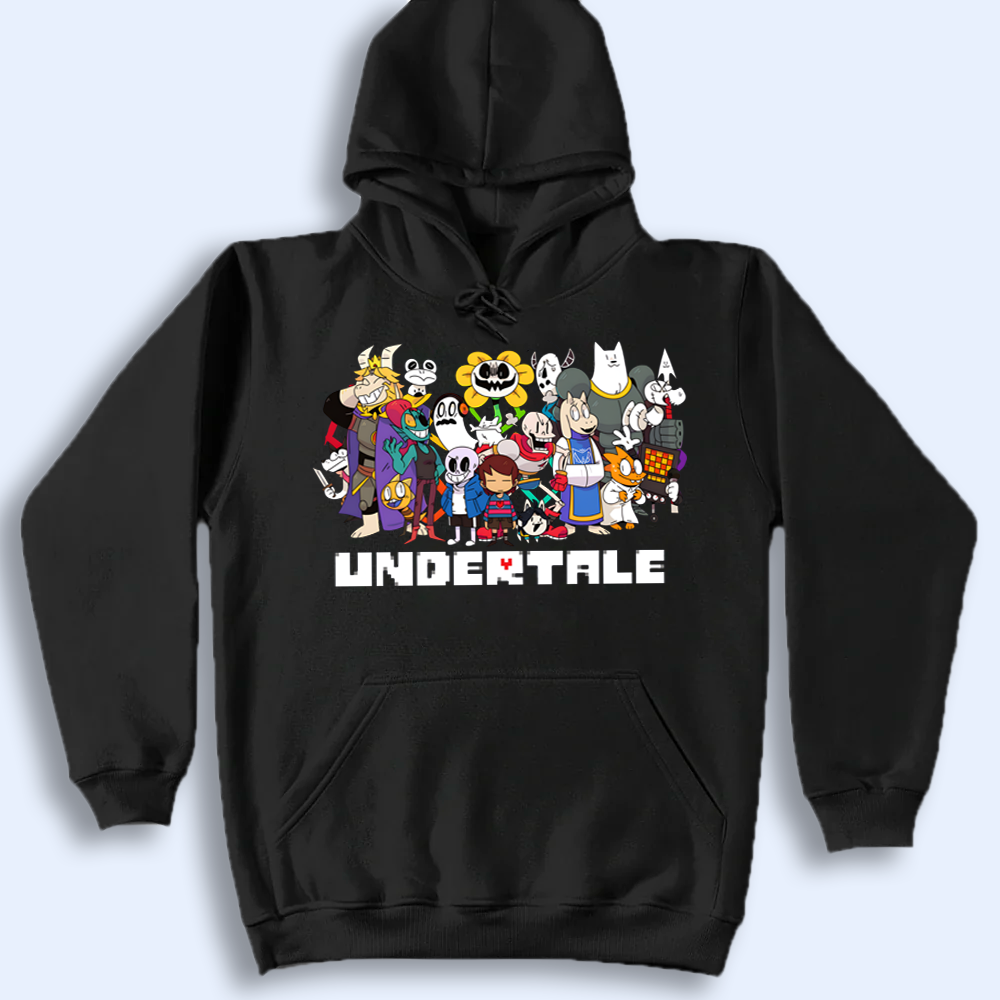 Undertale Merch, All Characters T-Shirt, Complete Cast Apparel Cartpitol