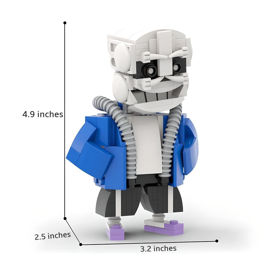 Gobricks MOC Game Undertale Skeleton Sans Brothers Building Blocks Short Skeleton Monster Brick Toy for Children Birthday Gifts Cartpitol