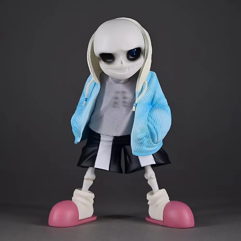 Undertale Merch Sans Figure used for desk display, perfect for fan decor.