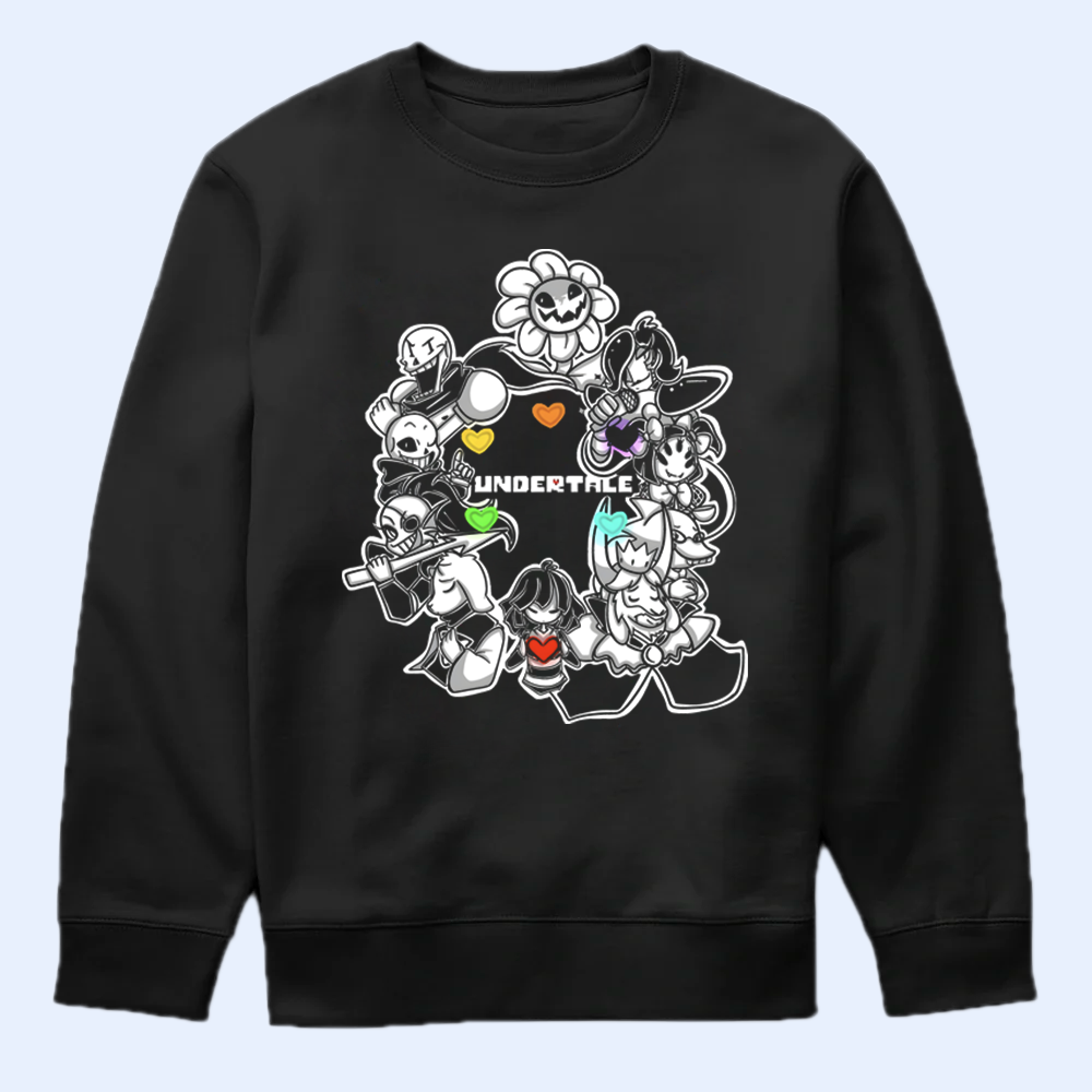 Undertale Merch, All Characters Shirt Cartpitol