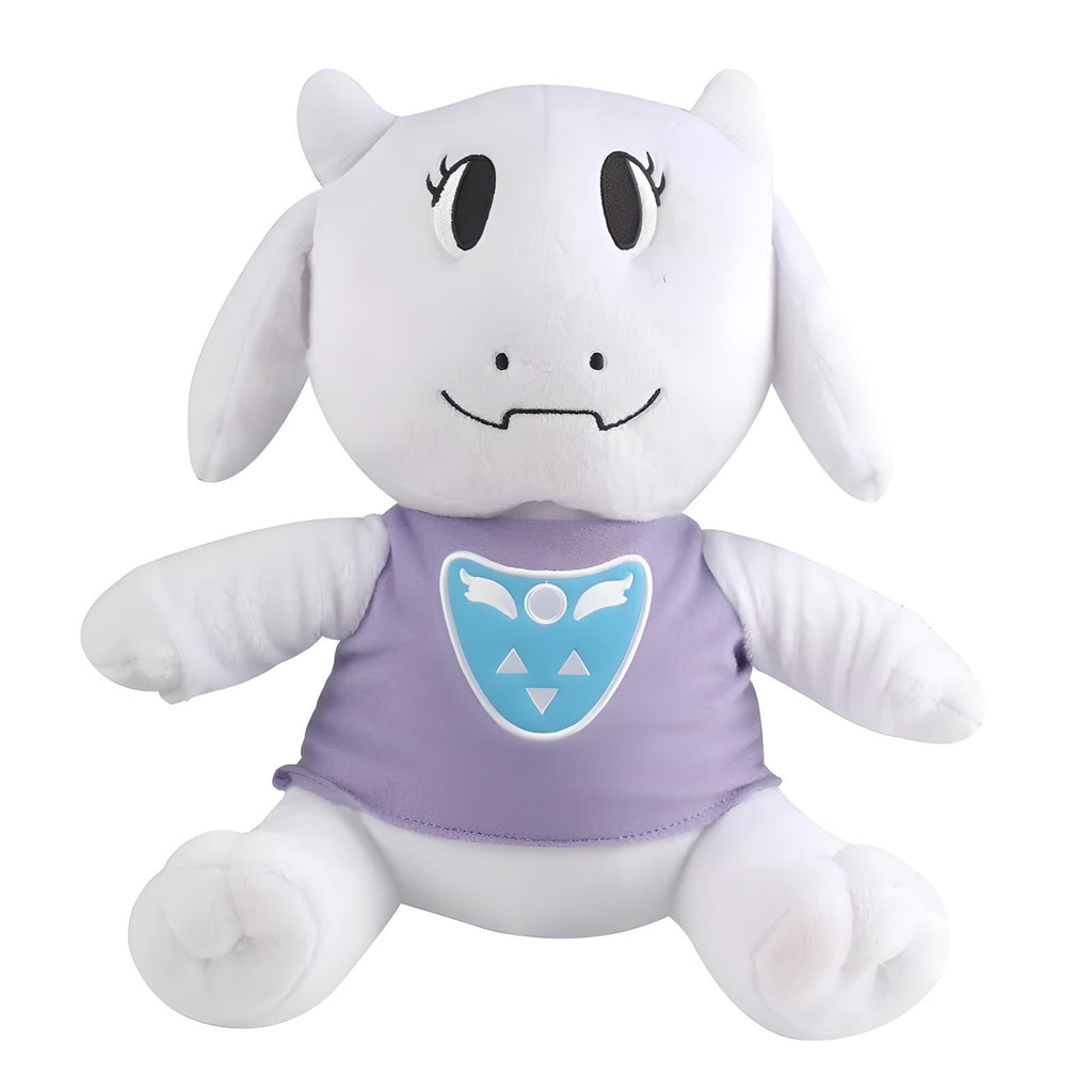 Undertale Merch Toriel Plush Toy, front view, showcasing the motherly goat monster doll in her purple robe.