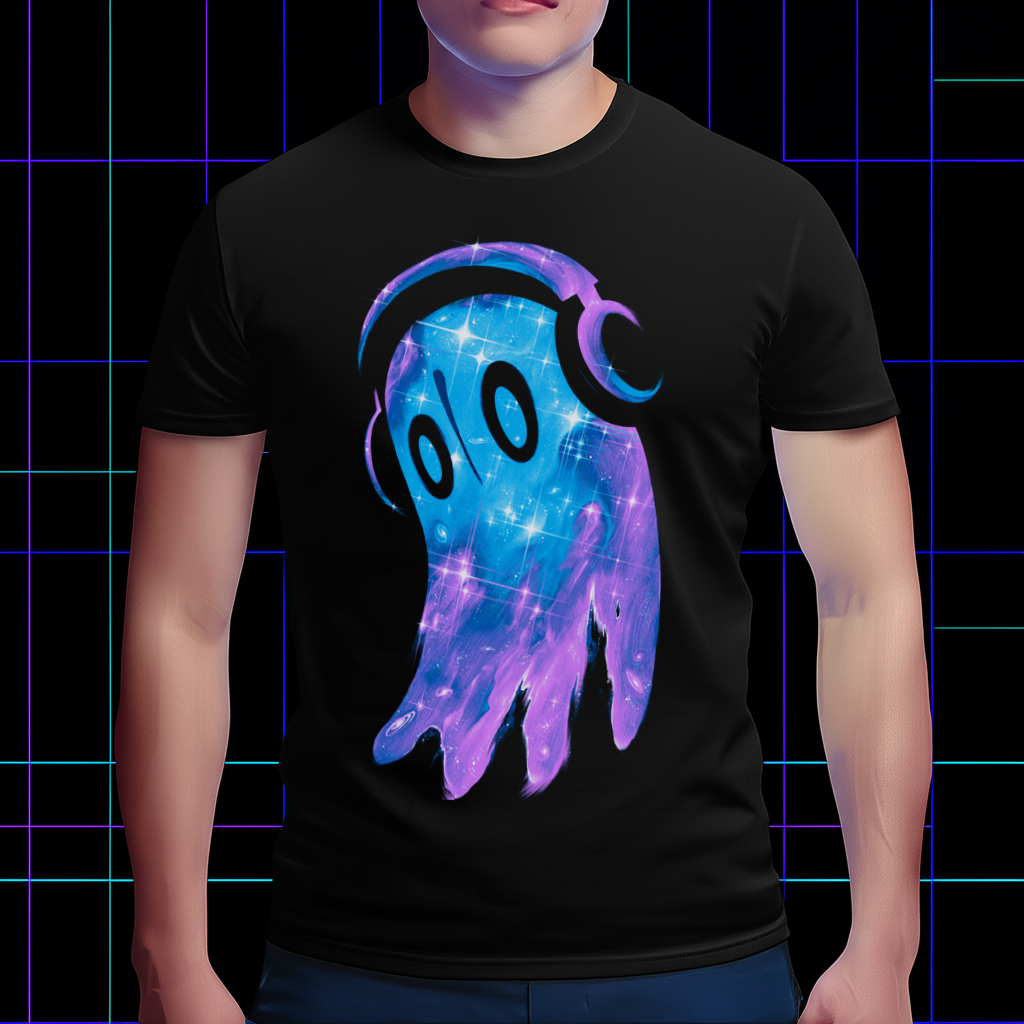Undertale Napstablook Flowy Ghost Graphic Tee, Game Character Apparel Cartpitol