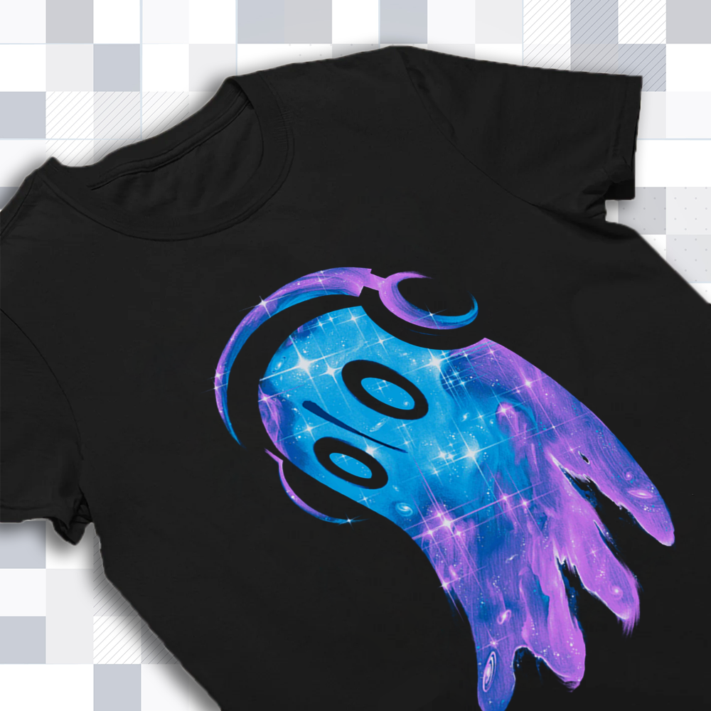 Undertale Napstablook Flowy Ghost Graphic Tee, Game Character Apparel Cartpitol